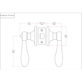Designers Impressions Kingston Design Oil Rubbed Bronze Privacy Door Lever (Bed and Bath)