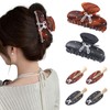 6 PCS Acrylic Hair Claw Clips Nonslip Banana Hair Clips