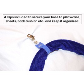 6 Ft CPAP Hose Cover with 4 Holding Clips,  Soft Fleece Tubing Wrap Insulator with Zipper, Universal and fit Most CPAP tubing Cover