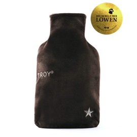 TROY - the safe hot-water bottle that keeps you warm for more than 2x as long. Not too hot at first, stays warm longer.   