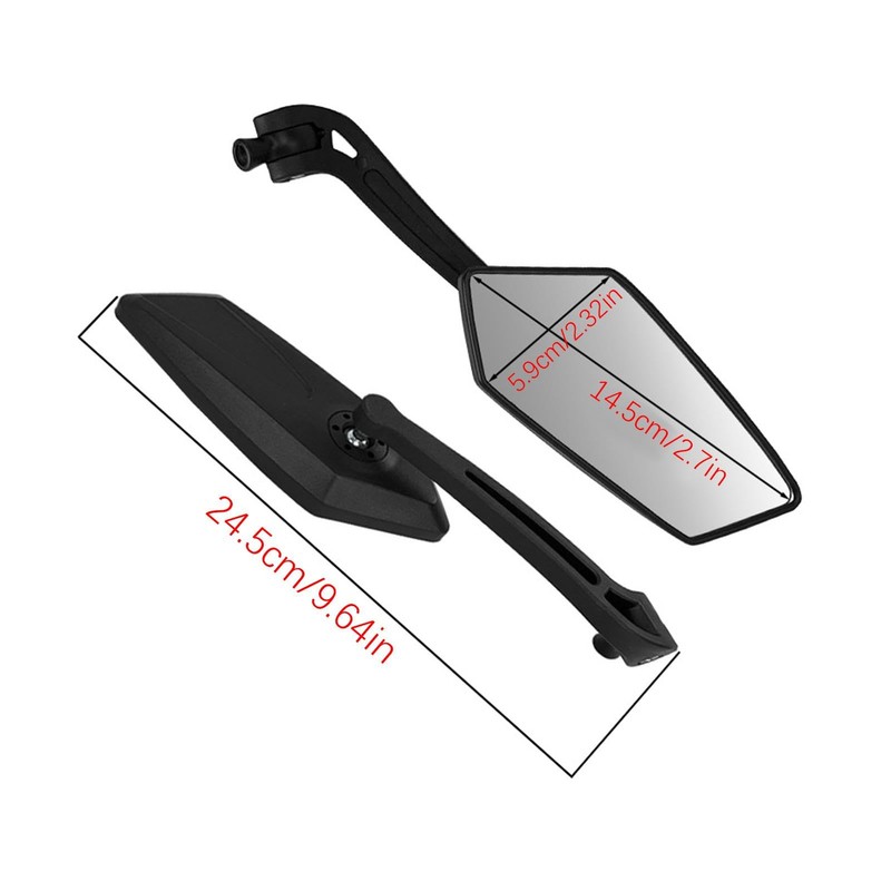 Motorcycle Rearview Mirrors,360 Degree Rotation Foldable Motorcycle Reflectors | Scooter