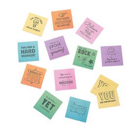 Mini Sticky Notes - Positive - 12 Pieces - Educational and Learning Activities for Kids
