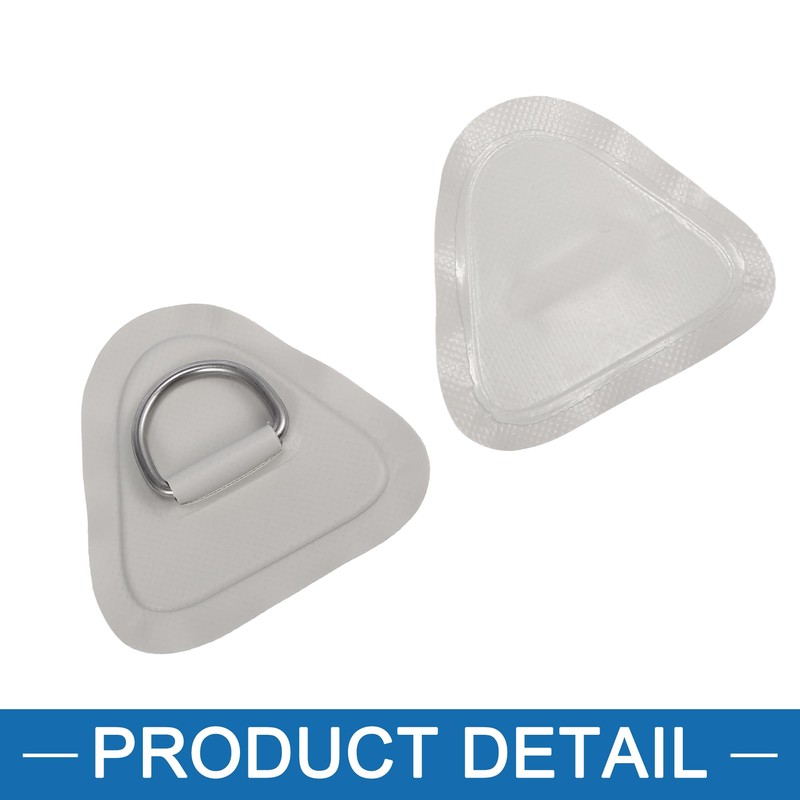 A ABSOPRO Kayak D Ring Patch Triangle PVC Stainless Steel