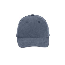 Pigment-Dyed Canvas Baseball Cap (104) (One Size, Denim)