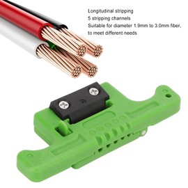 Pelacables de fibra óptica, pelador de cables de fibra óptica con hoja de acero y carcasa de PVC, 5 canales para la industria