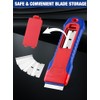 WORKPRO Retractable Razor Blade Scraper with 56 Blades, Built-in Storage