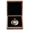 COSISO Walnut Wood Pocket Watch Box Portable Single Pocket Watch
