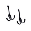 QCAA Premium Quality Coat Hat Hook Three Prongs Hook, 4",