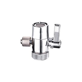 PureSec Sink Faucet Diverter Valve for Above Counter Water Filter Faucet Sprayer attachment for Countertop filter to 1/4" RO Tubing Faucet Adapter,Faucet Splitter for Water Diversion