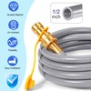 GasSaf 12 FT 1/2" ID Natural Gas Hose with Quick