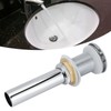 Bathroom Sink Drain Electroplating Popup Wash Basin Drainer Stopper NonOverflow(Popup