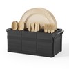 Yaoyiizy Wood Silverware Caddy Utensil Caddy for Party, Cutlery Holder