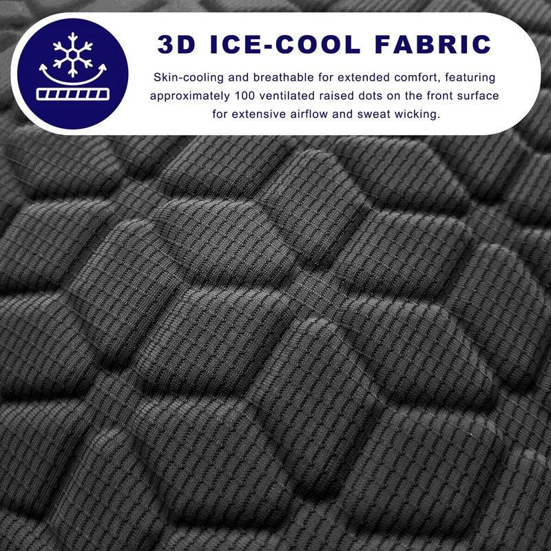Gel Car Seat Cushion, Non-Slip Front Seat Bottom Cushion Pad,