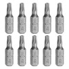 sourcing map 10pcs T20 Torx Screwdriver Bit 1/4" Hex Shank