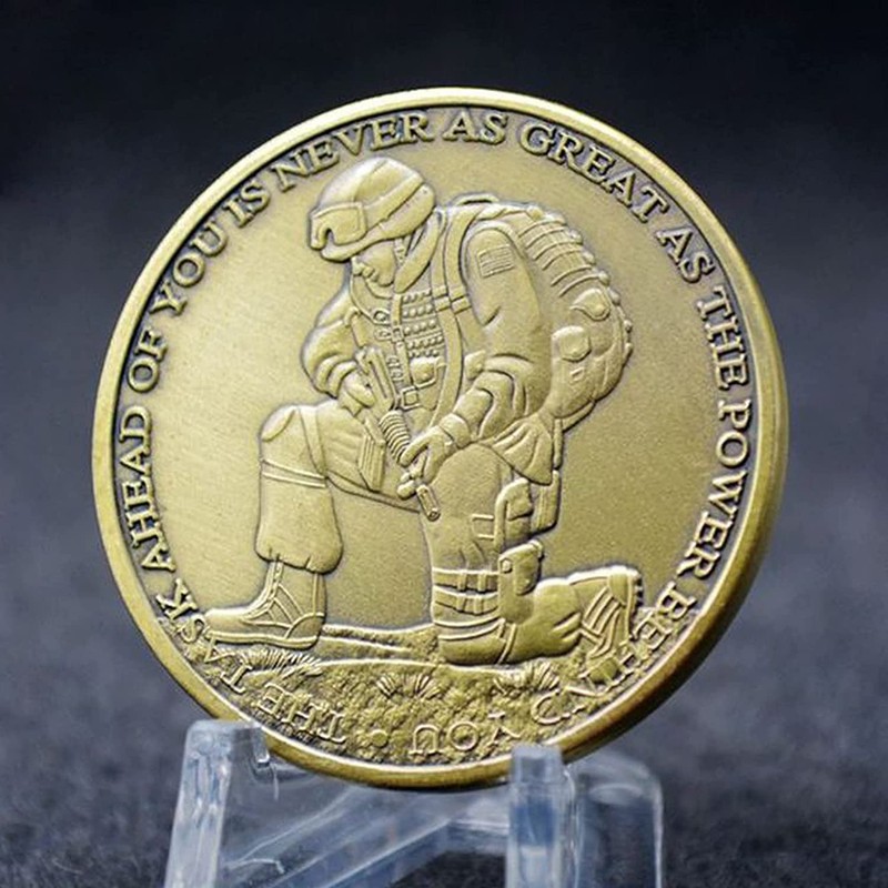 The Task Ahead Military Challenge Coin