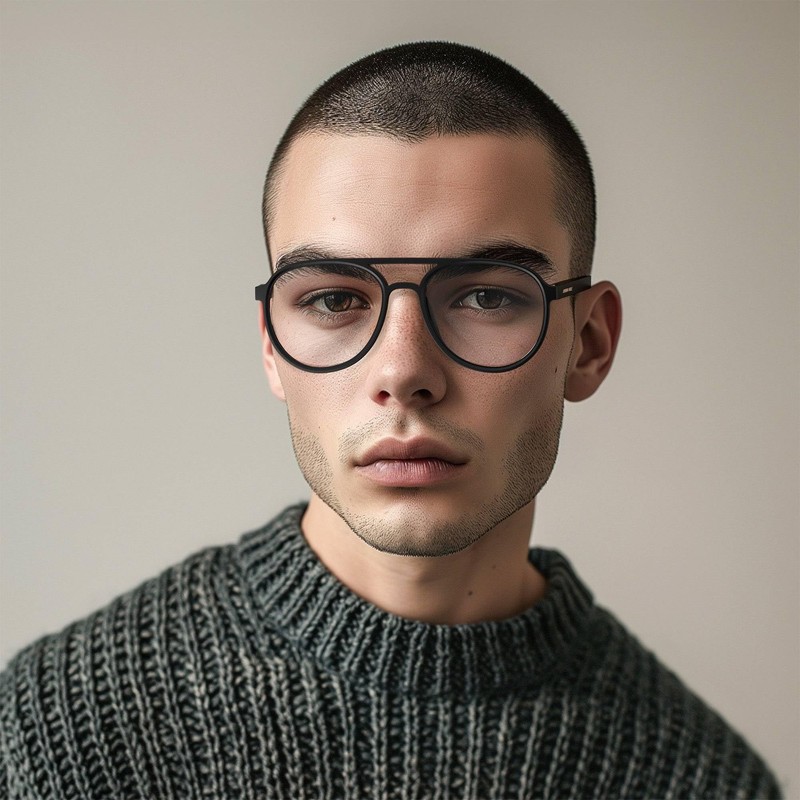 LONDON MOLE Pilot Blue Light Safety Glasses | Cool Blue