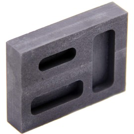 Silver Graphite Ingot Mold Crucible for Melting Casting Refining Scrap Precious Metal Jewelry, High Purity Refining Graphite, Melting Casting Mould for Gold Silver Aluminum Copper Brass Zinc