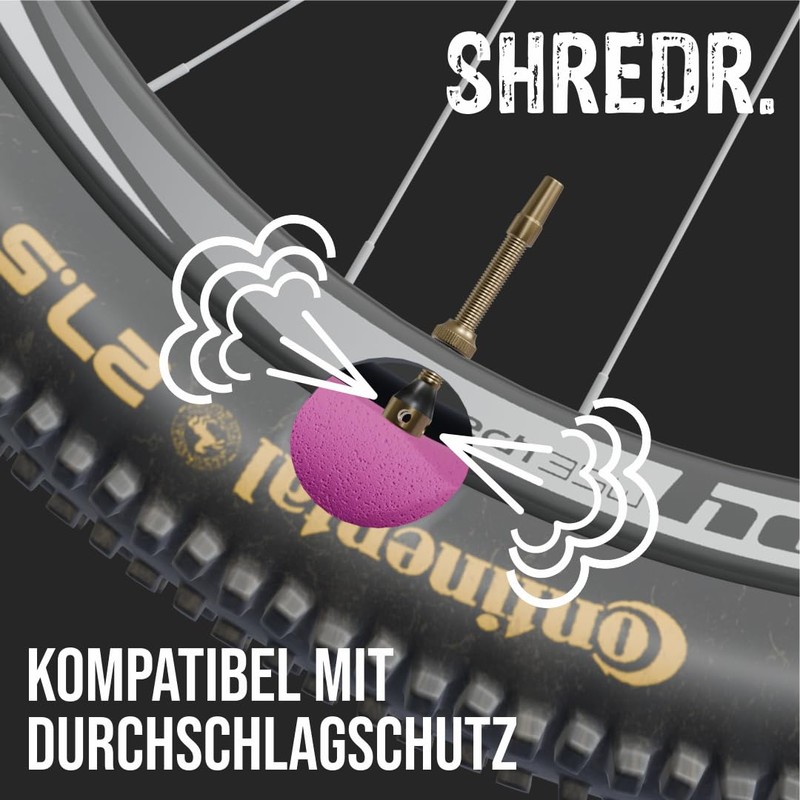Shredr. Tubeless Valve Set | Presta Valves for Tubeless Tyres
