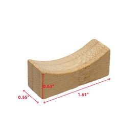 Oedema 20pcs Wood Chopstick Rest Flat Base Chopsticks Holder Tableware Stand Holder for Table, Knife, Spoon, Fork, Paint Brush, Home Decor