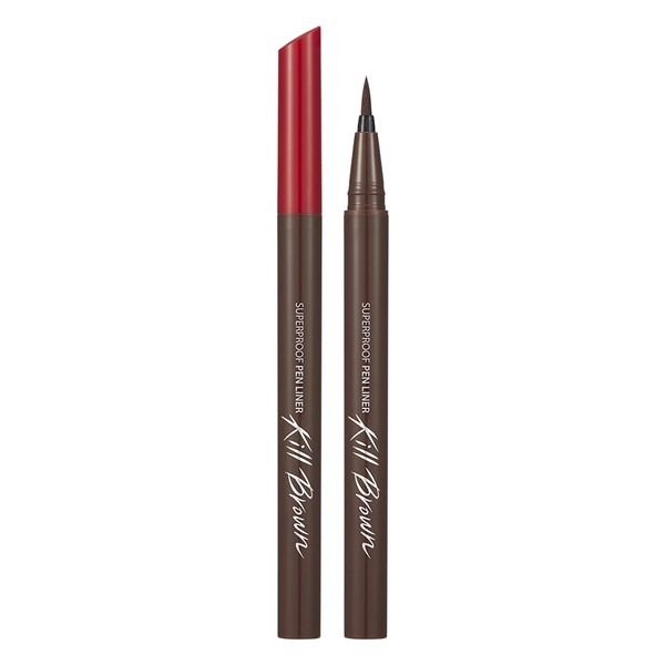 CLIO Waterproof Pen Liquid Eye Liner, Precision Tip, Long Lasting, Smudge-Resistant, High-Intensity Color (Cacao Brown, Pack of 1)