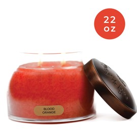 A Cheerful Giver - Blood Orange - 22oz Mama Scented Candle Jar with Lid - Keepers of The Light - 125 Hours of Burn Time, Gift for Women, Red