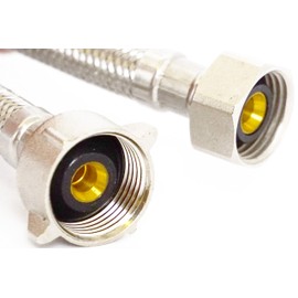 LASCO 10-0813 1/2-Inch IPS by 7/8-Inch Ballcock by 12-Inch Toilet Connector