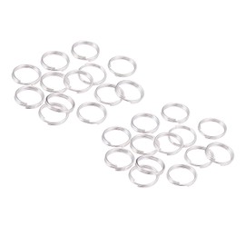 1 Pack Split Rings, 10mm Silver Jump Rings Metal Key Ring Hoops for Jewelry Making Crafts, DIY Arts, About 200 Pcs
