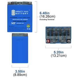 Mighty Max Battery YTX14AH 12V 12AH GEL Battery for Suzuki 250 LT-4WD QuadRunner '87-'99