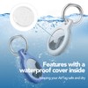 SPGUARD 4er Pack Air Tag Anhänger für Kratzschutz, wasserdichte Hülle