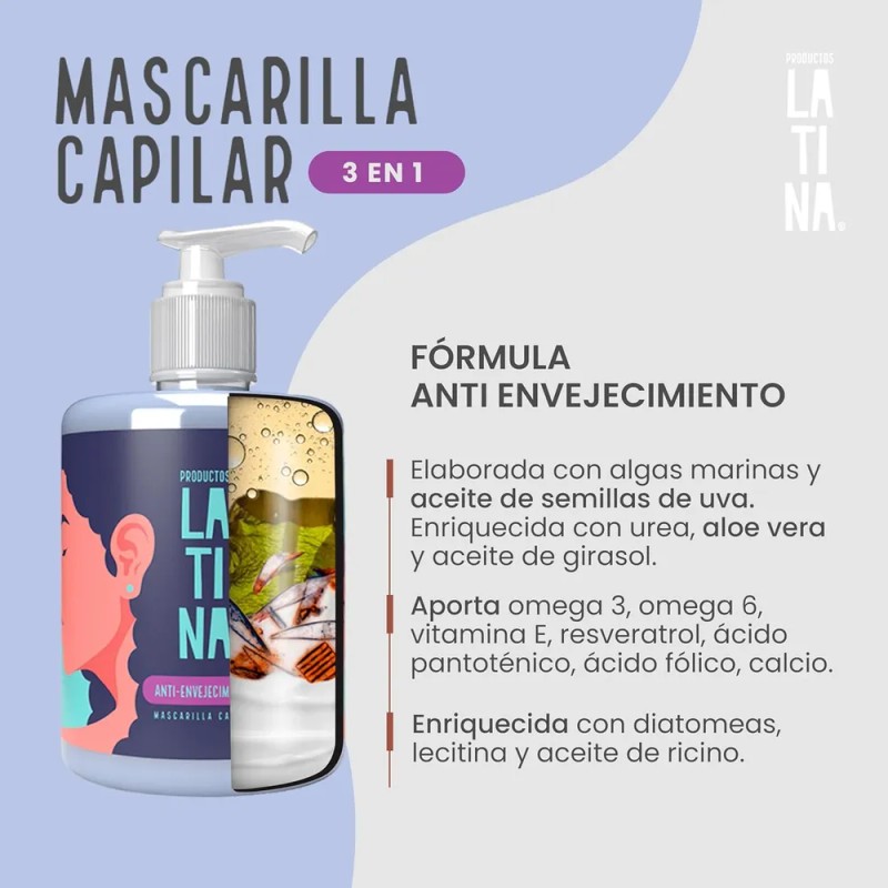 Kit Latina 4 Pzs Shampoo Anti Frizz Activa De Rizos