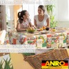 ANRO Ostara Oilcloth Tablecloth, Washable, Oilcloth, Garden Tablecloth, Outdoor, Indoor,
