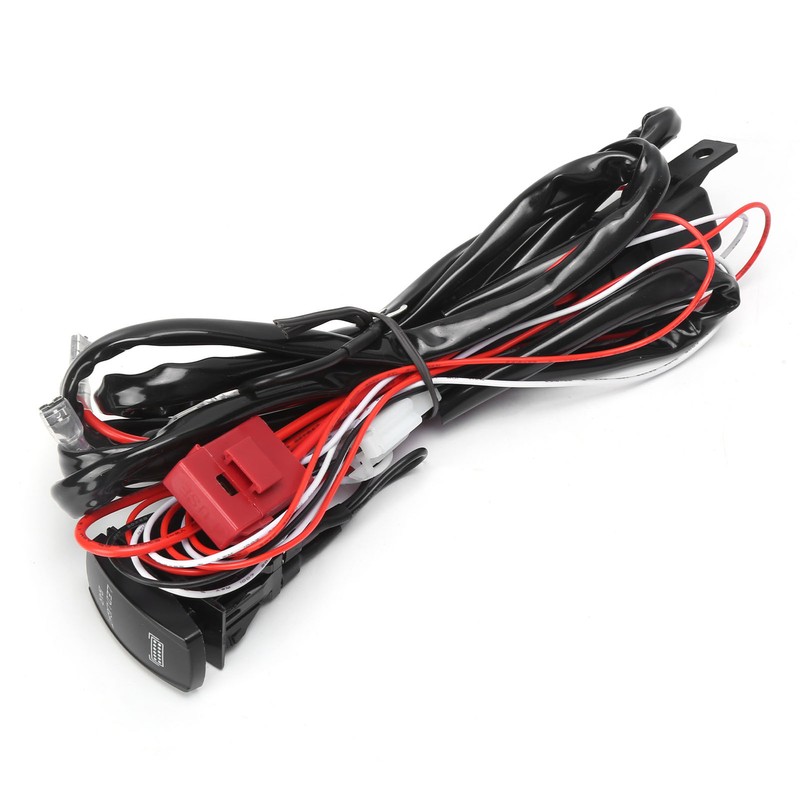 40A 12V LED Spotlights Wiring Harness 1-to-2 IP67 Waterproof for