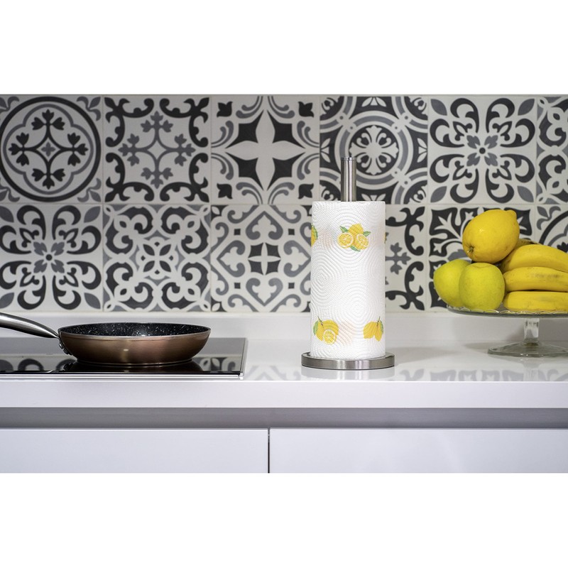 Kitchen Roll Holder (Stainless Steel) Non-Slip / Kitchen Paper Roll