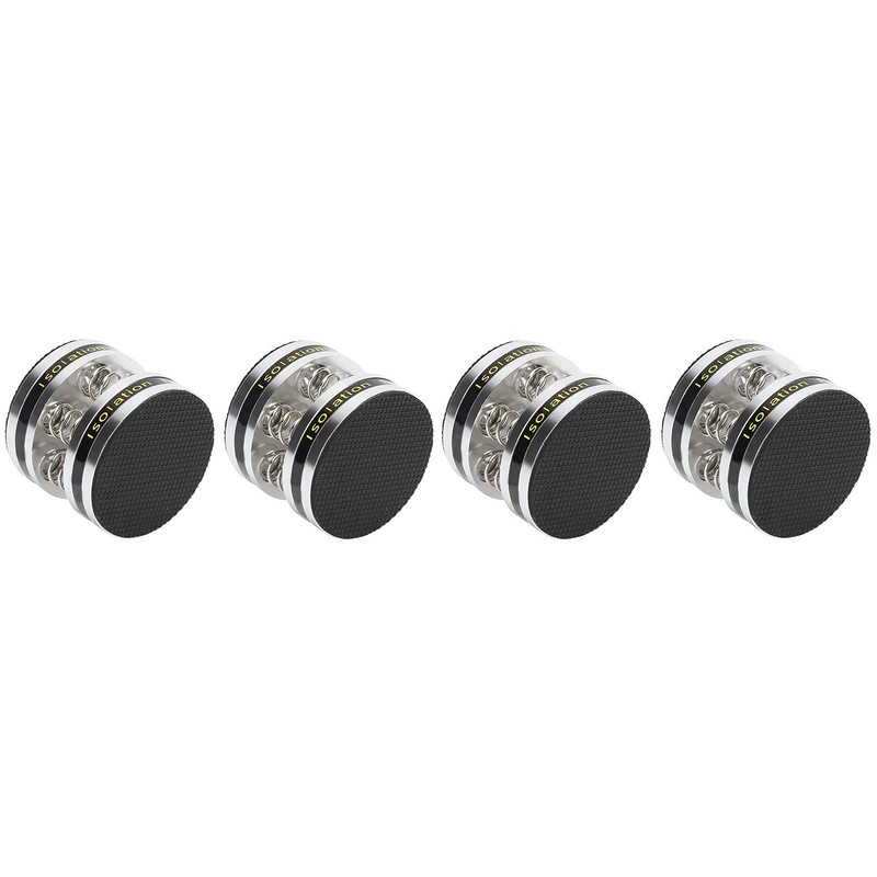 4PCS Aluminum Spring Speakers Spikes Isolation Stand Feet Pad Shockproof