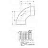 Toei Koki VU Fittings, Large Curved Elbow 50 VULL_50