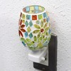 Folkart CNJYK3 Cute, Handmade, Glasswork, Mossa, Foot Lamp, Flower, Yellow
