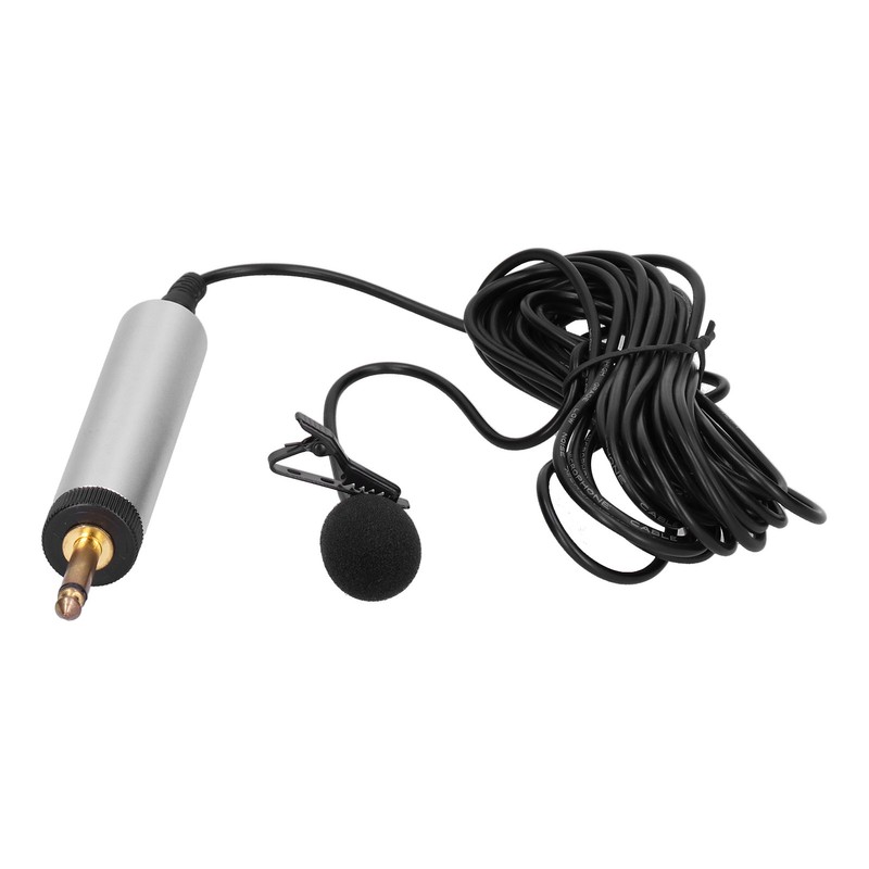 Professional Condenser Microphone Lavalier Lapel Mic Clipon Instrument Microphone for