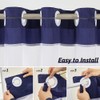 Extra Long No Hook Shower Curtain,Polyester Fabric Shower Curtains for
