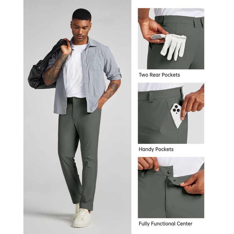 Willit Mens Golf Pants Stretch Comfy Work Dress Pants 28''/30''/32''/34''
