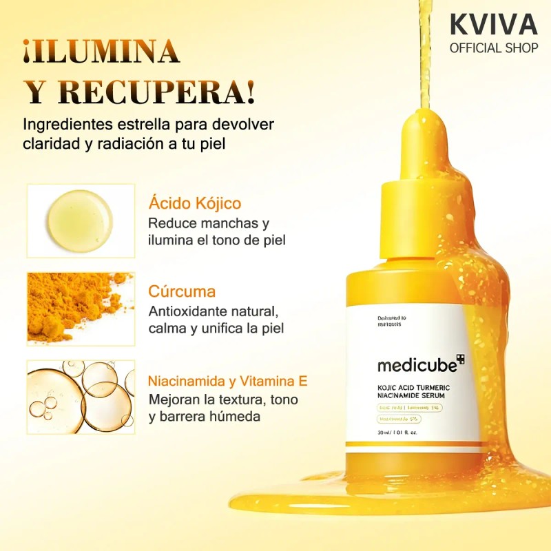 Medicube Sérum Iluminador Ácido Kójico Niacinamida 30ml