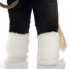 BEJOY Plush Horse Toy, Comb Horse Plush Toy with Saddle,