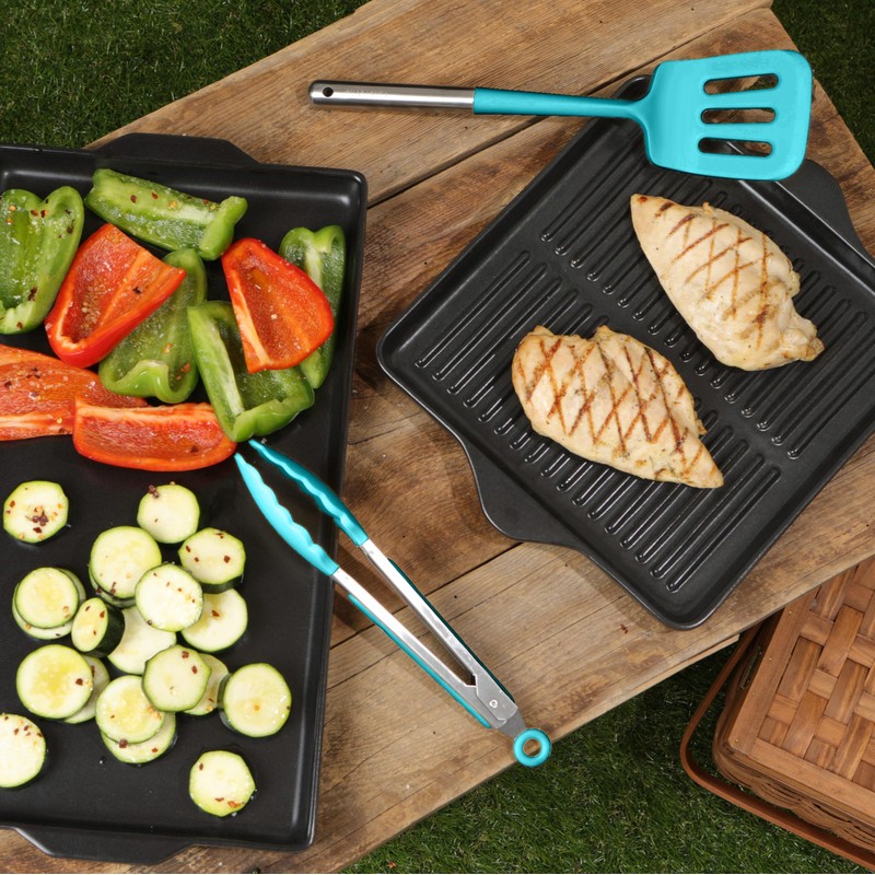 Larder & Vine 12-Piece Silicone Kitchen Cooking Utensils Set with