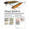 Heddon Saltwater Chug'n Spook Junior Fishing Lure, Ham Bone Flash