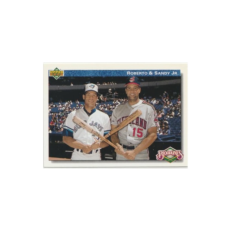 1992 Upper Deck Baseball Bloodlines Roberto & Sandy Alomar Jr.