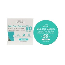 Luxe Organix PH 24H Zero Sebum Instant Pore Blurring Weightless Matte Powder Spf 50 Pa++++ - 15g Makeup - Color: Natural