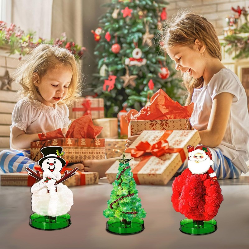 Set of 3 Mini Christmas Tree, Magic Paper Tree, DIY