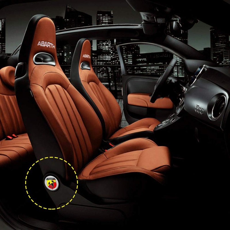 4R Quattroerre.it 4R Quattroerre.it 3D-Aufkleber fr Sitze Fiat 500 Abarth,