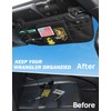 JOYTUTUS Sun Visor Organizer Compatible with 2018-2025 Wrangler JL &