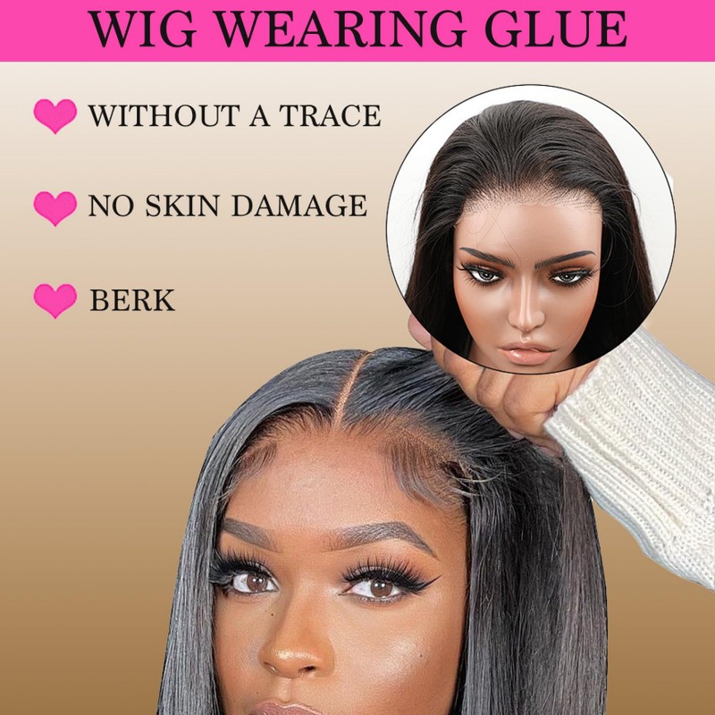 Funnaura 4PCS Wig Glue Lace Front Set, Waterproof Strong Hold