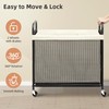 STORAGE MANIAC Rolling Laundry Hamper with Wheels 3-Section Laundry Sorter